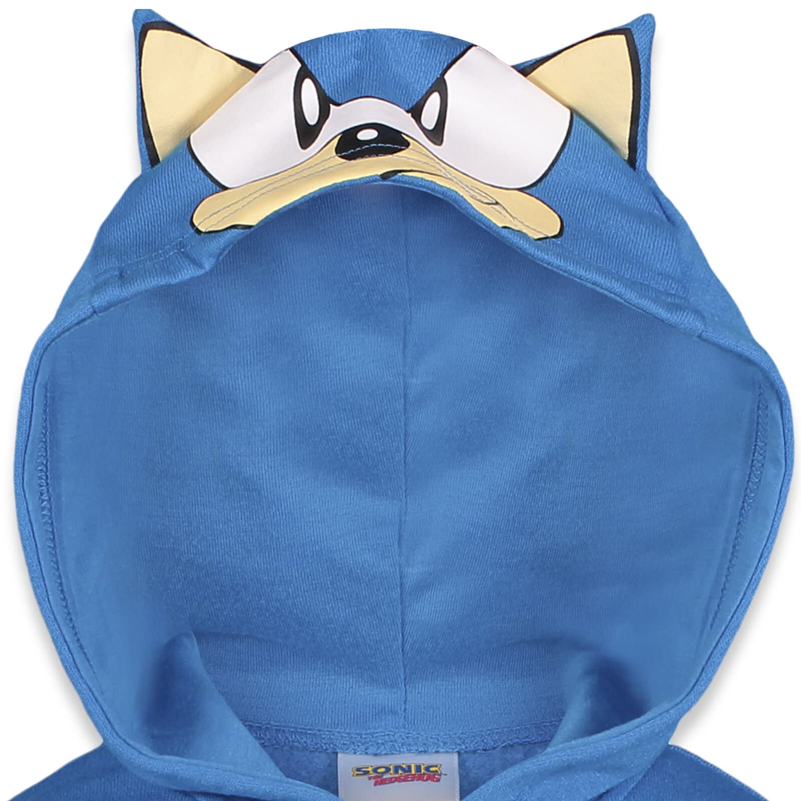 SEGA Sonic the Hedgehog Cosplay Fleece Zip-Up Hoodie Toddler to Big Kid