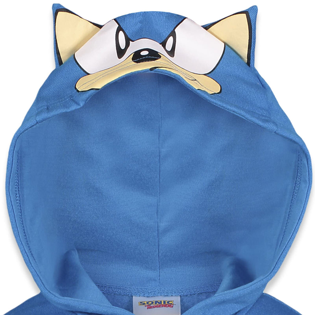 SEGA Sonic the Hedgehog Cosplay Fleece Zip-Up Hoodie Toddler to Big Kid
