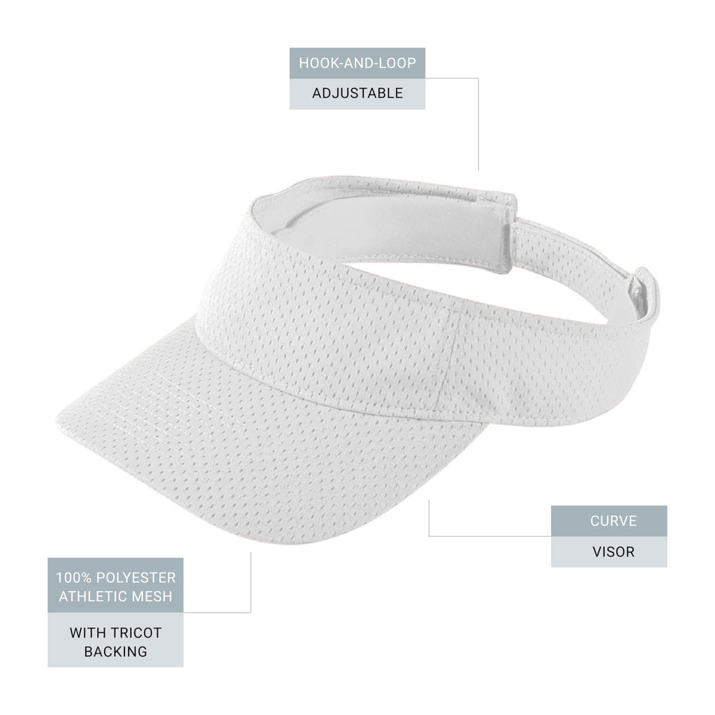 Augusta Sportswear Women's Athletic Mesh Visor - Stylish Sun Hat for Golf, Running, and Outdoor Activities
