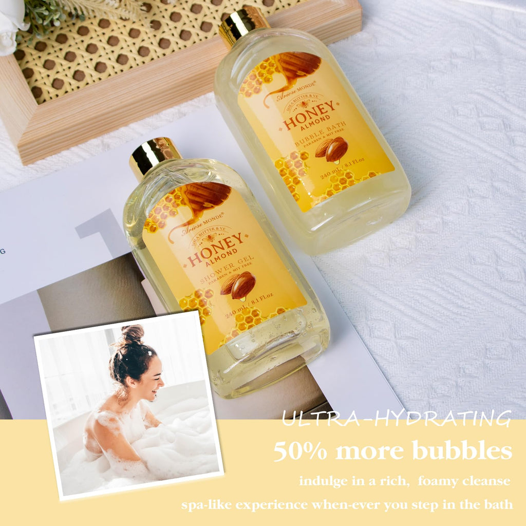 Spa Gift Baskets - Coconut Vanilla Bath Gift Set for Women, Relaxing Spa Kit with Bath Bombs, Body Lotion and Body Scrub, Birthday Gifts for Women, Christmas Spa Gifts for Mom