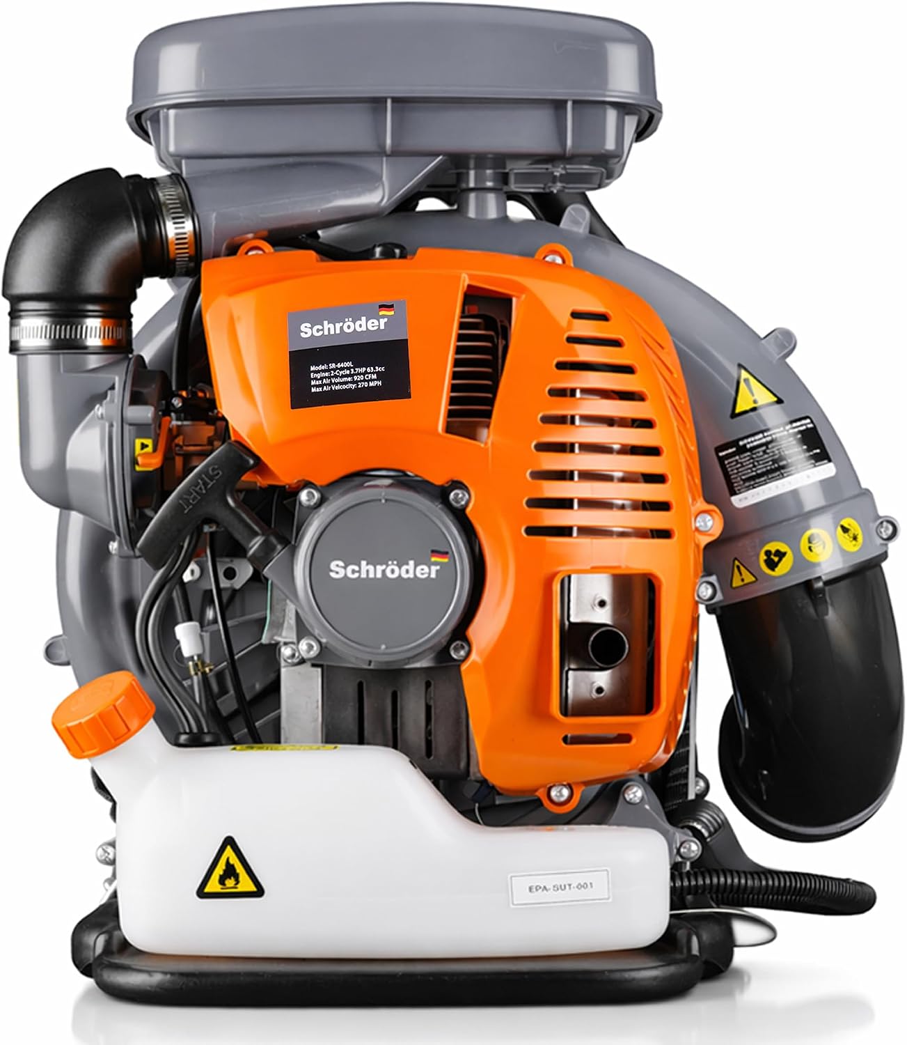 Schröder Backpack Leaf Blower - Backpack Blower - Gas Leaf Blower - SR-6400L - 3.7 HP Engine