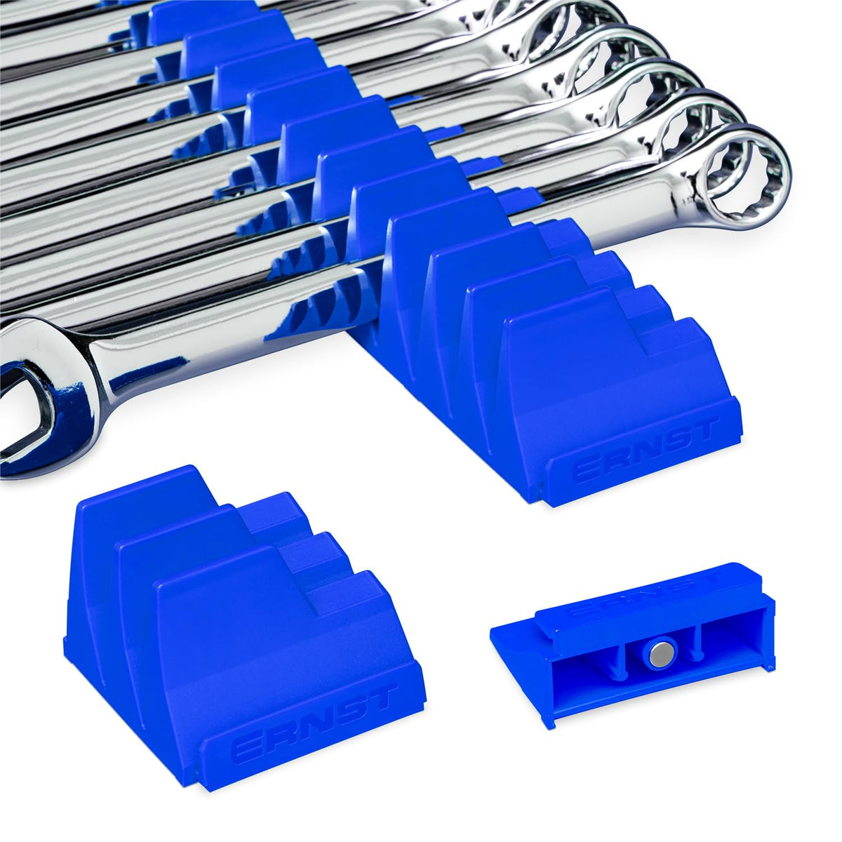 Ernst Manufacturing Wrench Pro - Modular Wrench Organizer for 40 Tools with Magnetic Base (Patented) - Made in the USA