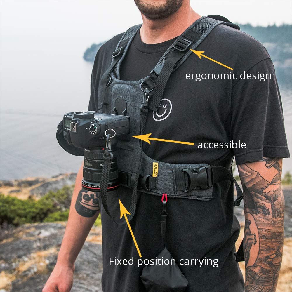 Cotton Carrier CCS G3 Camera Harness System for One Camera, Camo, 1 Camera
