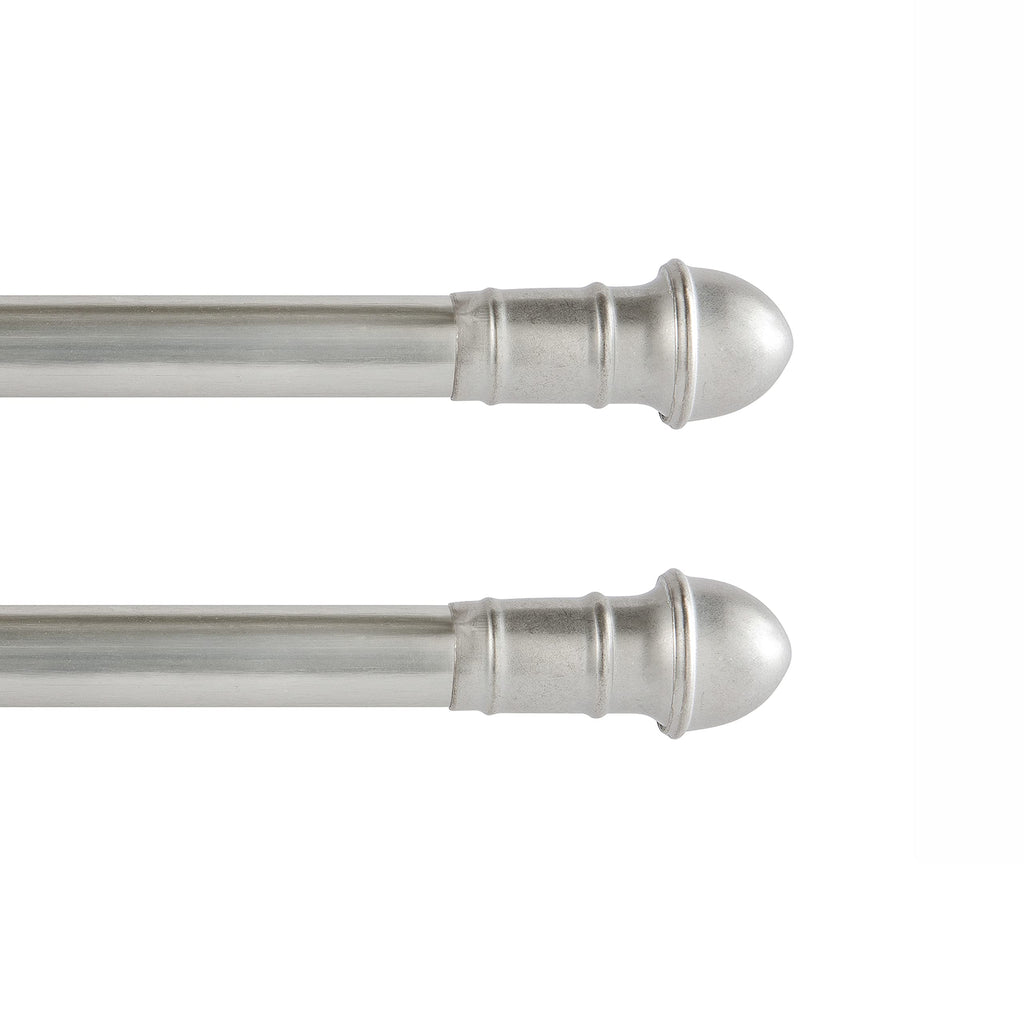 16-28 in. Adjustable Petite Café Curtain Rod, 2-Pack, 7/16 in. Diameter, Bronze