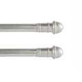 16-28 in. Adjustable Petite Café Curtain Rod, 2-Pack, 7/16 in. Diameter, Bronze