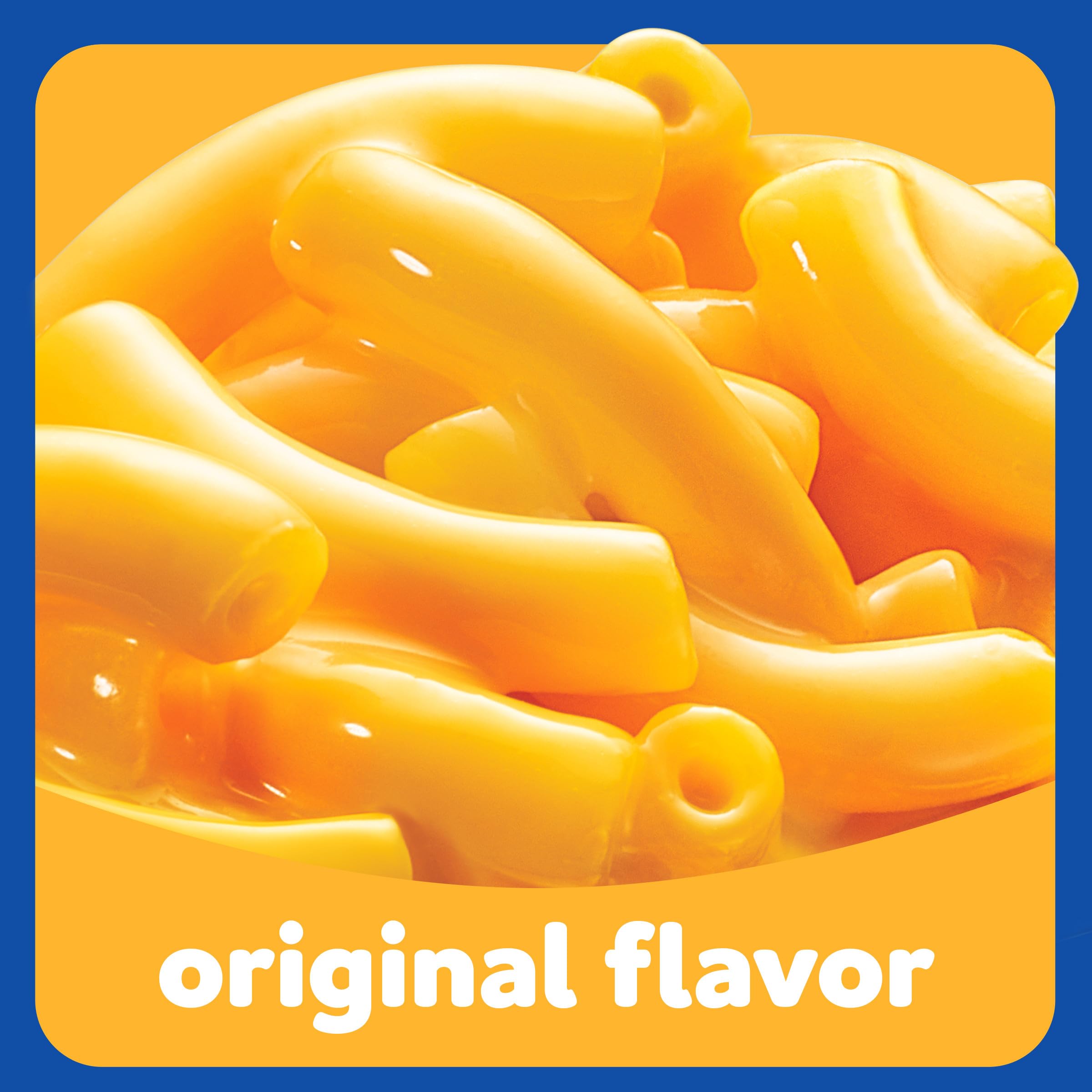 Kraft Easy Mac and Cheese, 6 Packets, for Easy Dinner or Dinner Sides, Original Flavor, No Artificial Flavors, Preservatives or Dyes, 12.9 oz