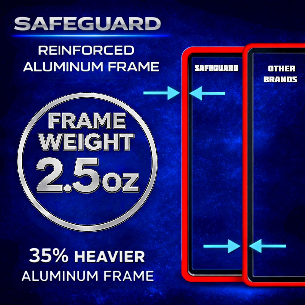 Metal PSA Slab Bumper Case UV Resistant- Safeguard Stackable Magnetic Aluminum Metal Case For Graded Cards (Black)
