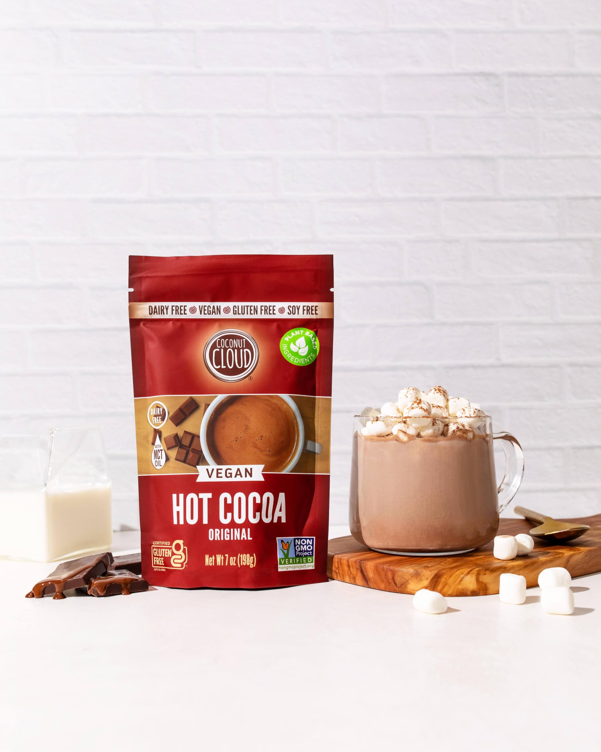 Coconut Cloud: Vegan, Natural, Delicious, Creamy Chocolate | Made in Colorado from Premium Milk Powder (Non-GMO, Gluten Free), Winter Cocoa Bundle, 7oz Each (Original, Toasted Marshmallow & Peppermint)…