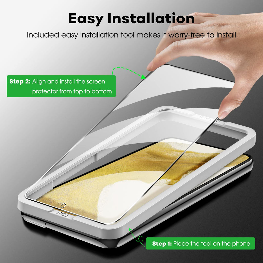 JETech Screen Protector for Samsung Galaxy S20 FE 6.5-Inch with Camera Lens Protector, Tempered Glass Film, Fingerprint ID Compatible, HD Clear, 2-Pack Each