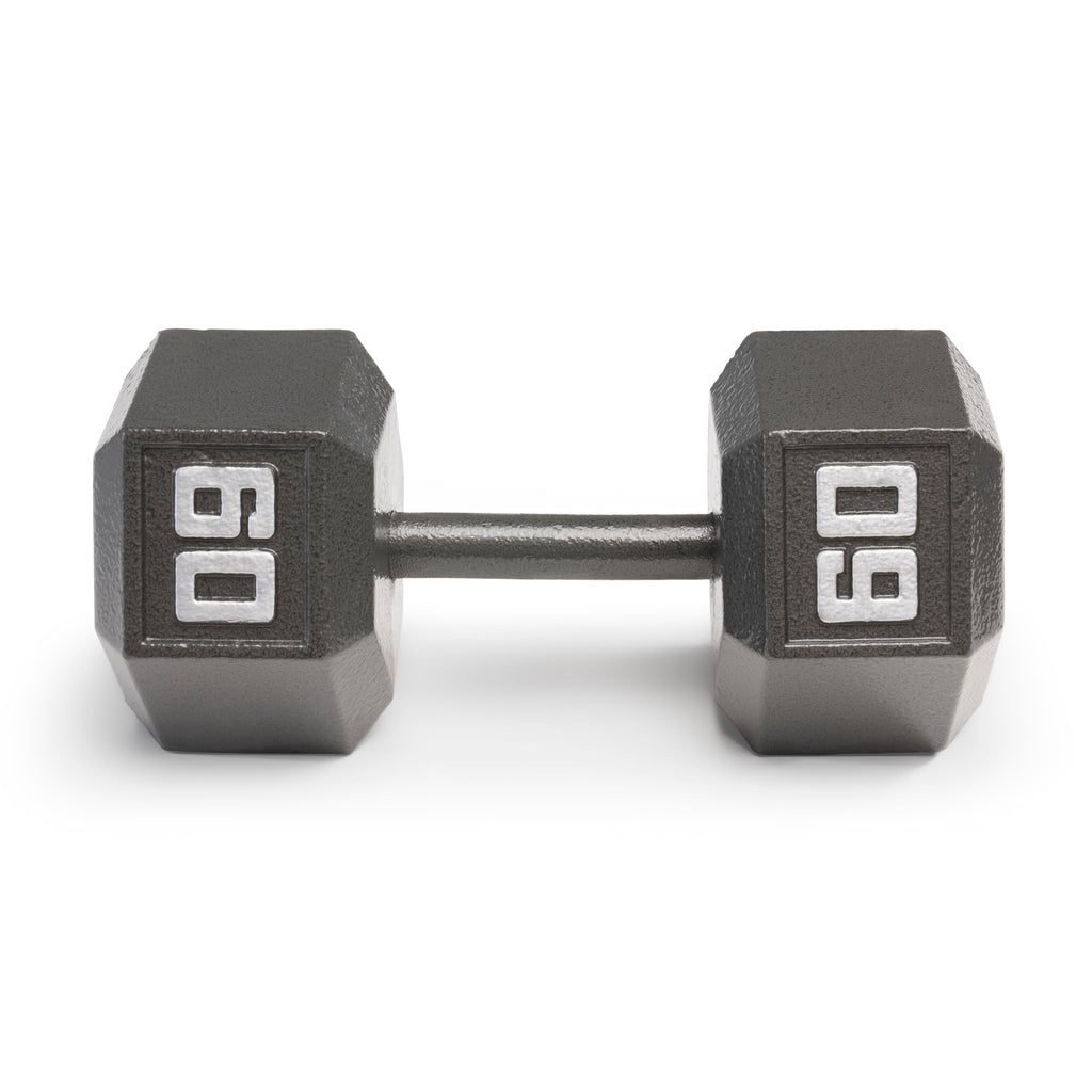Marcy Cast Iron Hex Dumbbells Collection - Available size from 3-lb to 100-lb, SOLD INDIVIDUALLY
