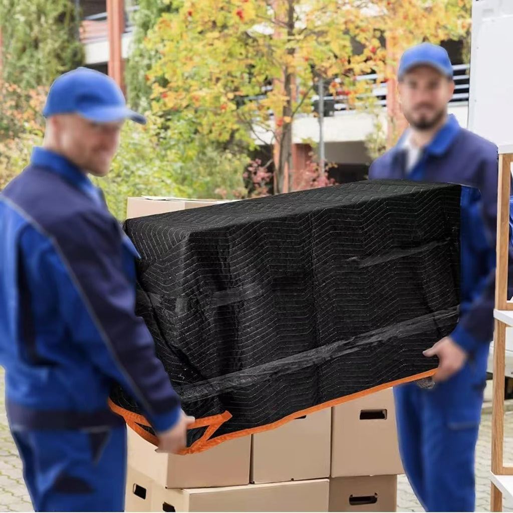 Large Moving Blankets 80 * 72in Heavy Duty Packing Blankets for Furniture Moving Shipping Wrapping Quilted Furniture Pads for Moving, Padded Mover Blankets
