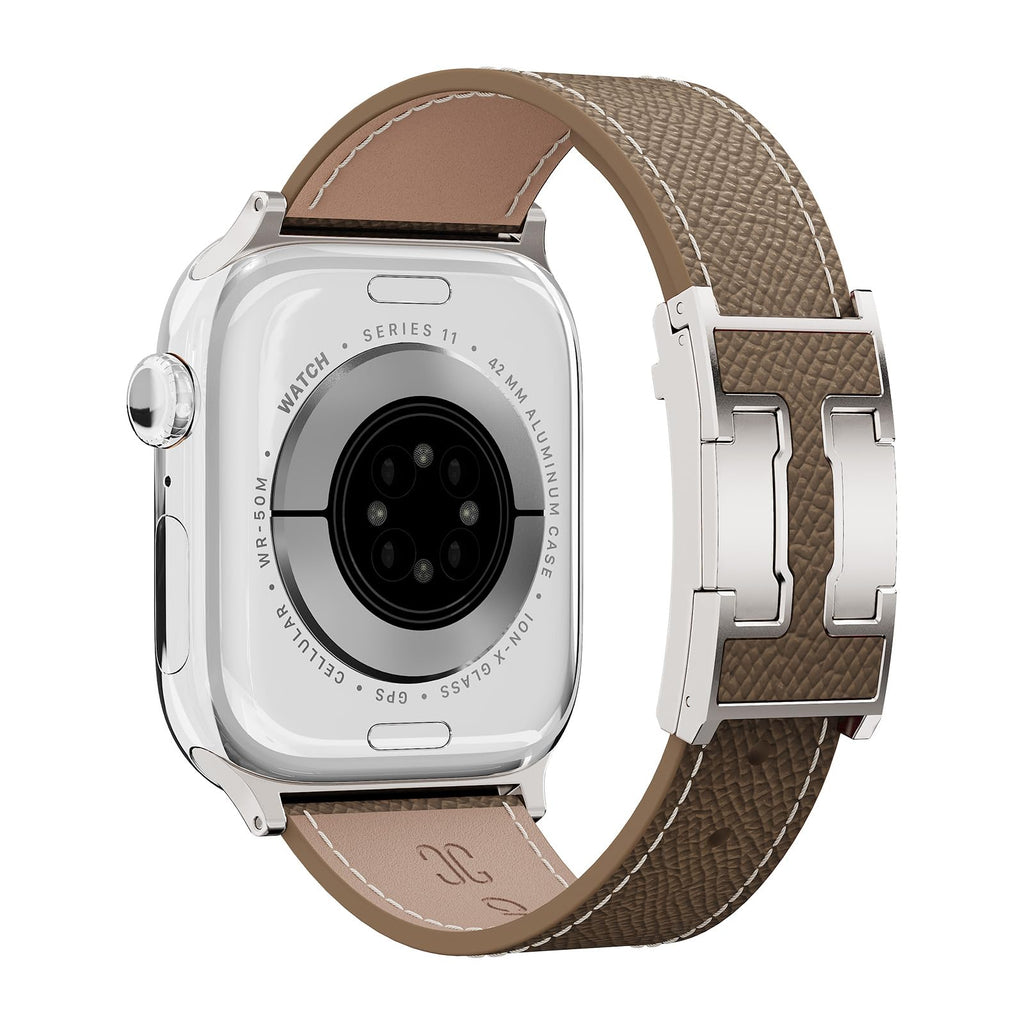 Designer Leather Band Compatible with Apple Watch 49mm46mm45mm44mm42mm41mm 40mm38mm for Women,Magnetic Buckle Replacement Strap for iWatch Ultra 3/2 /1 SE 3/2/1 Series 11/10/9/8/7/6/5/4/3/2/1
