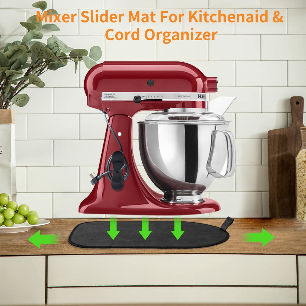 Sliding Mat for Kitchenaid Mixer, Mixer Mover Slider Mat Pad Compatible with Kitchenaid 4.5-5 Qt Tilt-Head Stand Mixer, Kitchen Appliance Slider Mat, Kitchen Aid Mixer Accessories