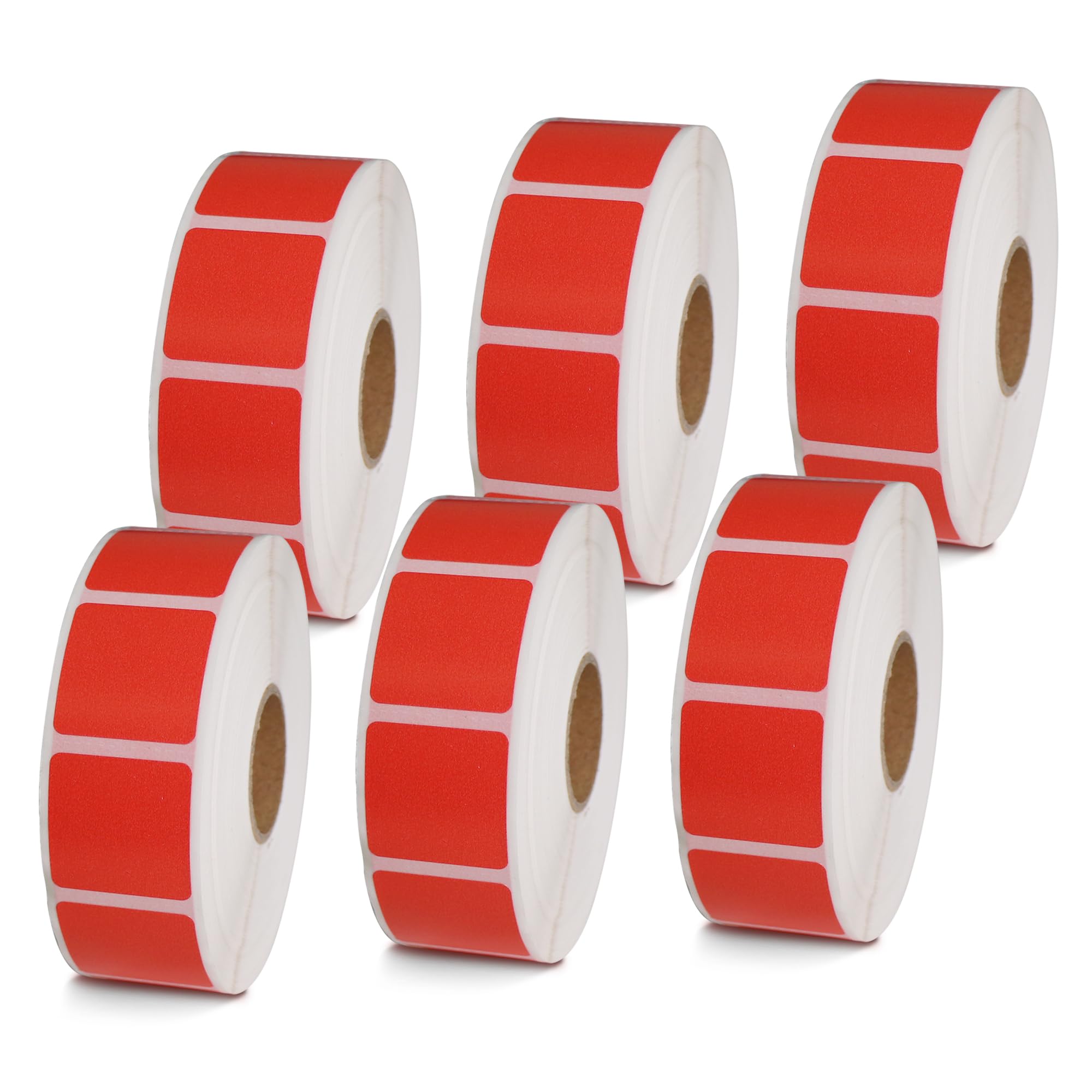 BETCKEY - 1" x 0.5" Small Labels Compatible with Zebra & Rollo Label Printer, Premium Adhesive & Perforated[Light Blue, 6 Rolls, 14580 Labels]