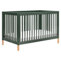 Babyletto Gelato 4-in-1 Convertible Crib with Toddler Bed Conversion in Natural Walnut and Brushed Gold Feet, Greenguard Gold Certified