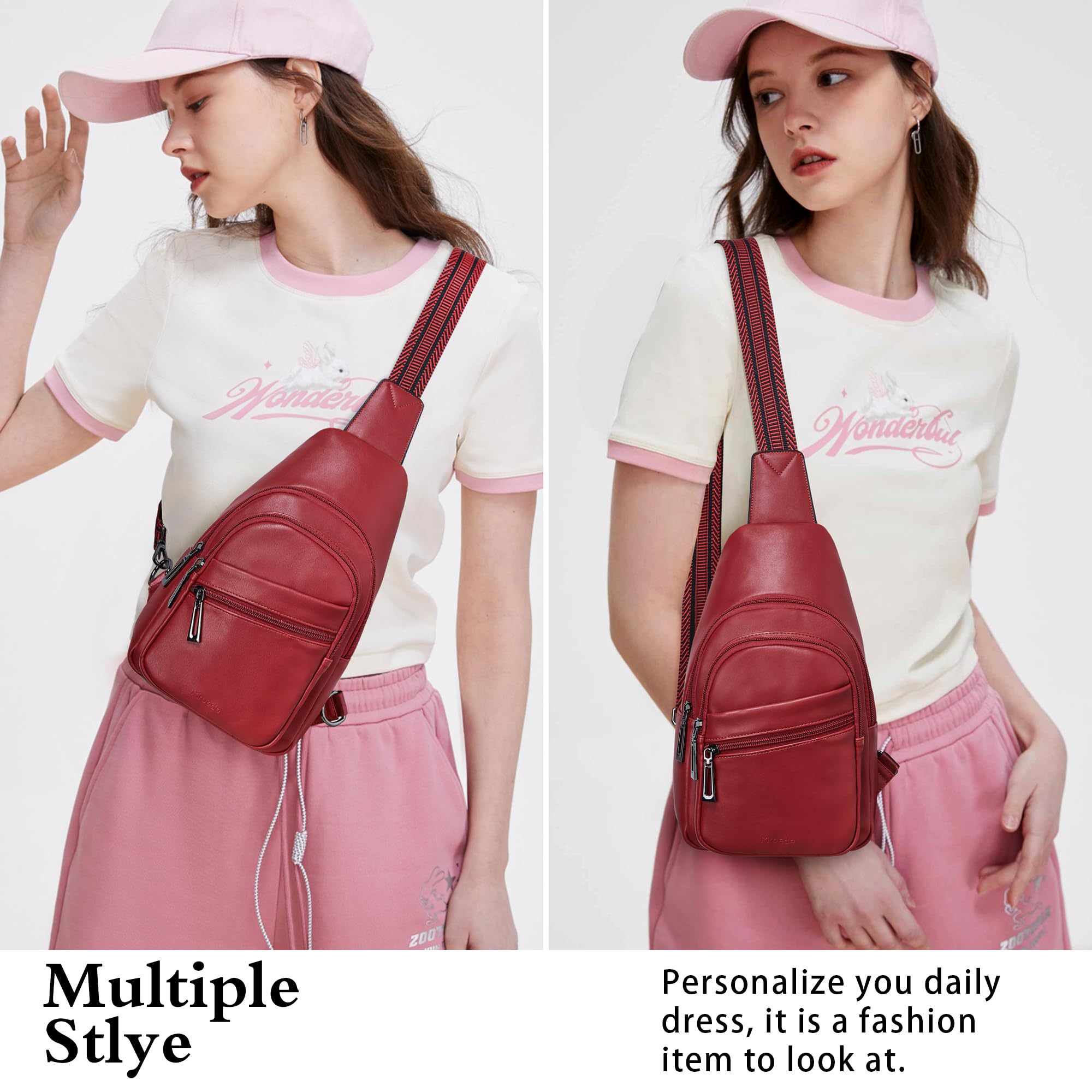 Sling Bag Crossbody Bags for Women Small Cross Body Bag Fanny Packs Chest Sling Purse for Daily Travel Leisure Sport