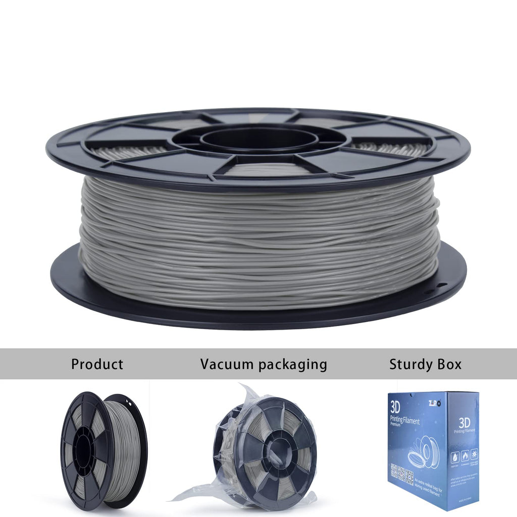 ZIRO TPU Filament 1.75mm 3D Printer Filament, Shore 95A Hardness TPU, Flexible Soft Material, 0.8KG/1.8lbs Spool, Fit Most FDM 3D Printers, Black