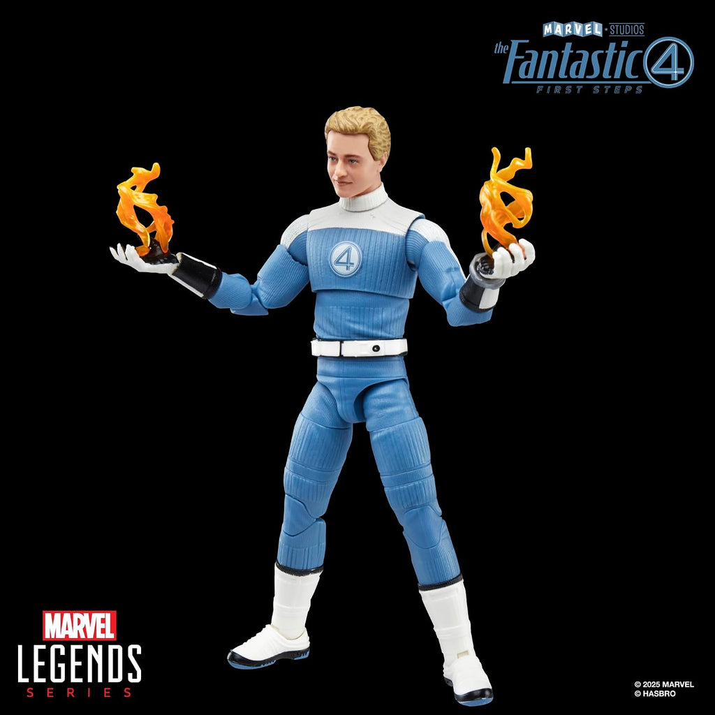 Marvel Legends Series Johnny Storm, The Fantastic Four: First Steps Movie Collectible 6 Inch Action Figure Toy