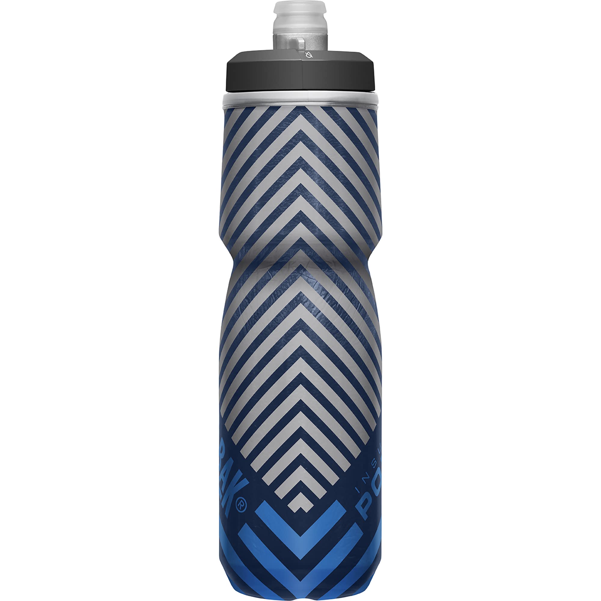CamelBak Podium Chill Insulated Bike Squeeze Water Bottle, Cold Retention for Cycling, 24oz, Reflective Ghost