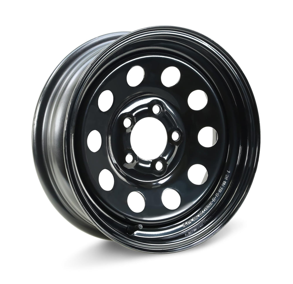 WINDA Trailer Tire Wheel Assembly ST205/75R14 8-Ply D 105L 5 Lug on 4.5" PCD Black Mod Rim