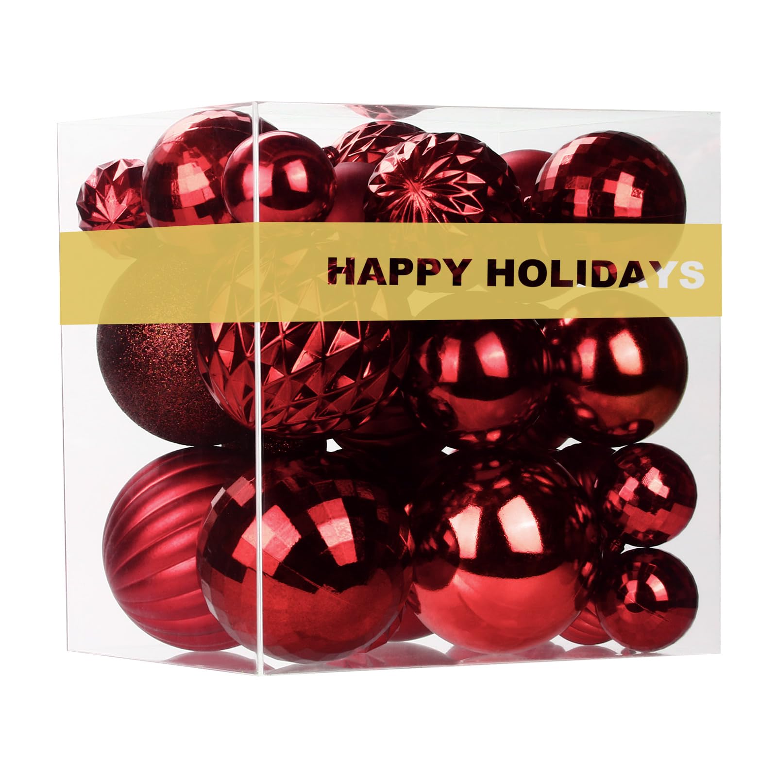 Bubblegun Pink 1.6" Small Christmas Balls Christmas Tree Decoration Ornaments Shatterproof Hanging Balls for Birthday Halloween Holiday Wedding Decorations Set of 12pcs