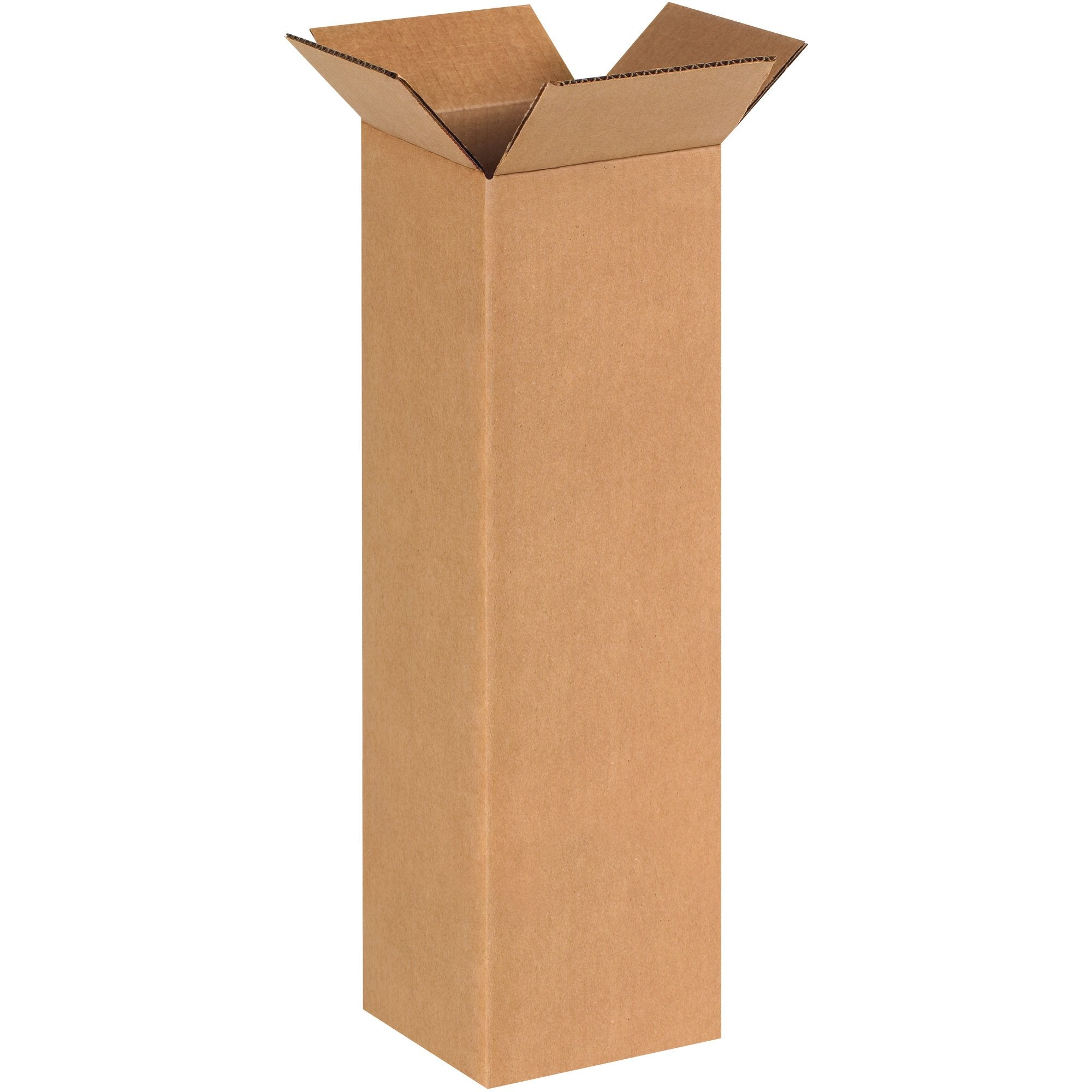 BOX USA 4x4x40 Tall Corrugated Boxes, Tall, 4L x 4W x 40H, Pack of 25 | Shipping, Packaging, Moving, Storage Box for Home or Business, Strong Wholesale Bulk Boxes
