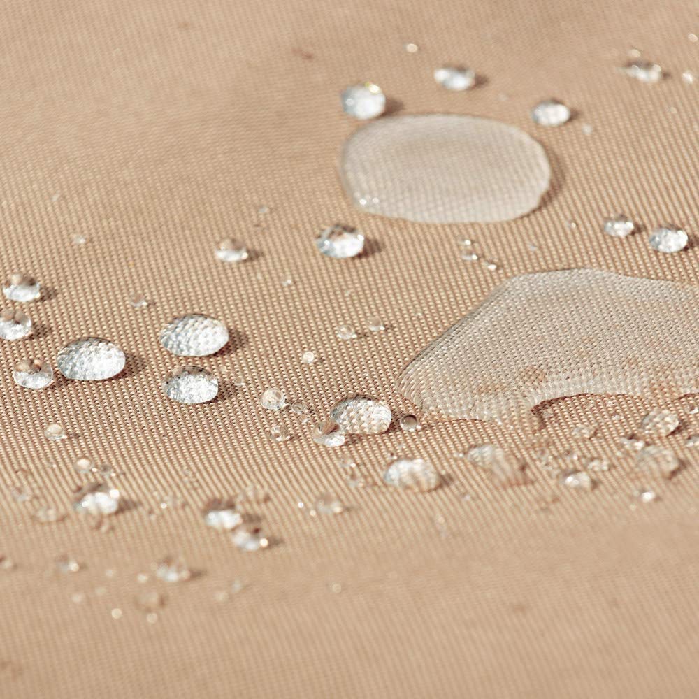 Round Hot Tub Cover Outdoor Waterproof Spa Cover Cap(83''x 20'') 600D Heavy Duty Polyester Hot Tub Cover Protector(Brown)