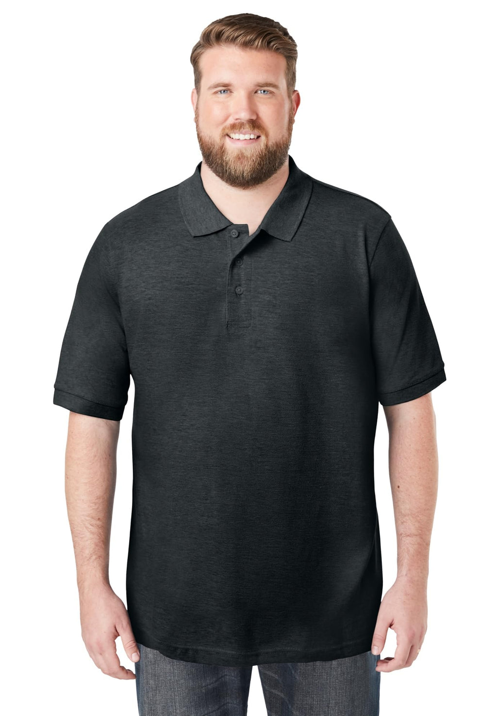 KingSize Men's Big & Tall Shrink-Less Classic Cotton Polo Shirt