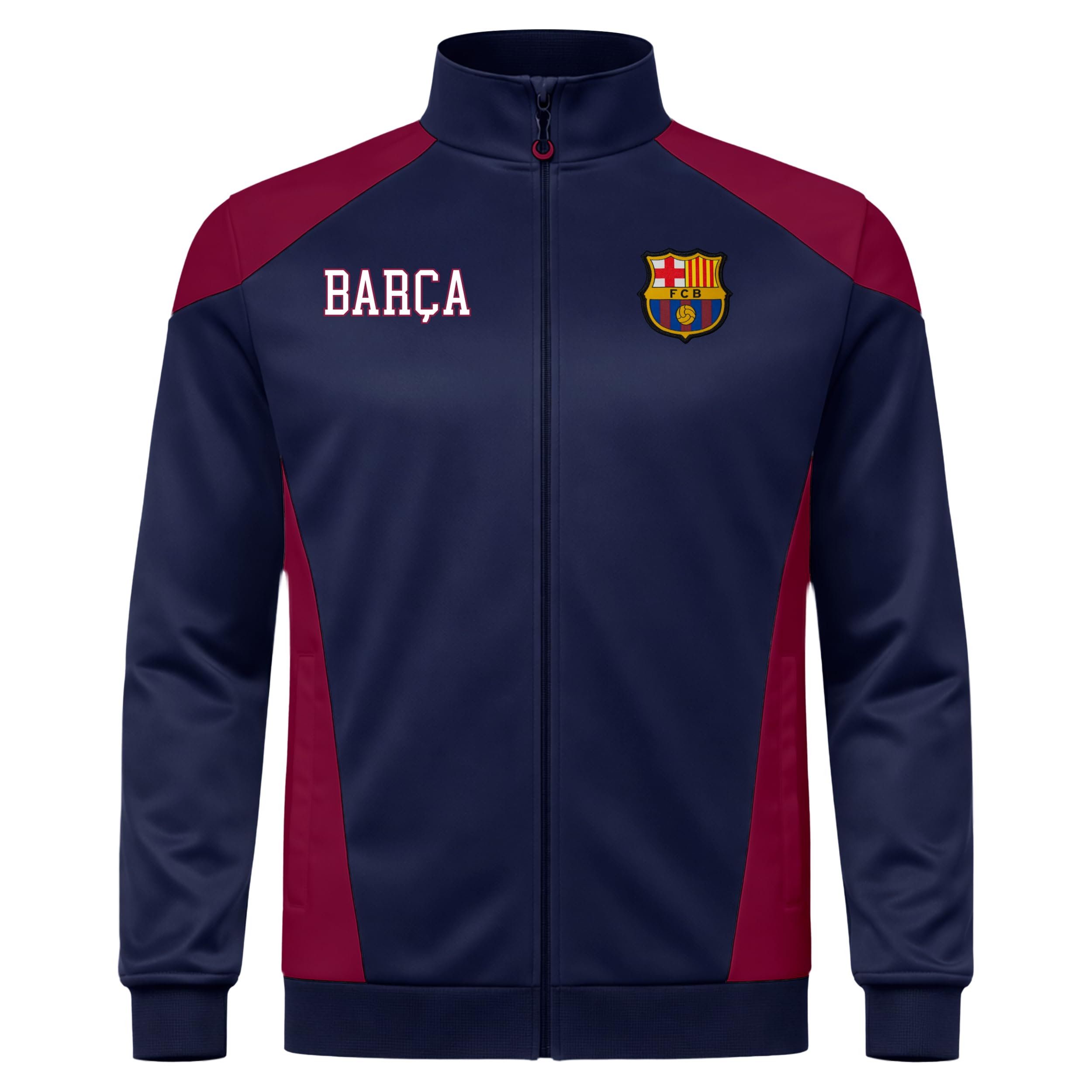 Icon Sports Officially Licensed FC Barcelona Soccer Track Jacket - Unisex Adult