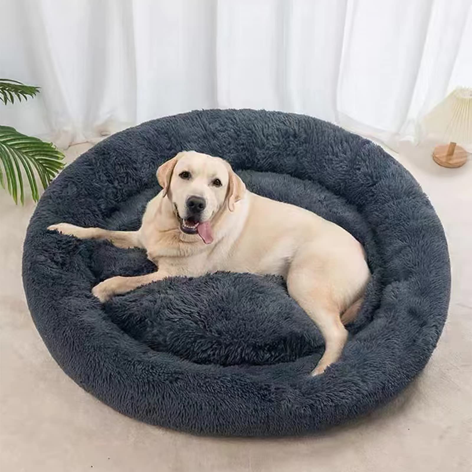 Nisrada Cat Beds for Indoor Cats,15.7 Inch Small Cats Beds, Washable-Round Pet Bed for Puppy and Kitten with Slip-Resistant Bottom