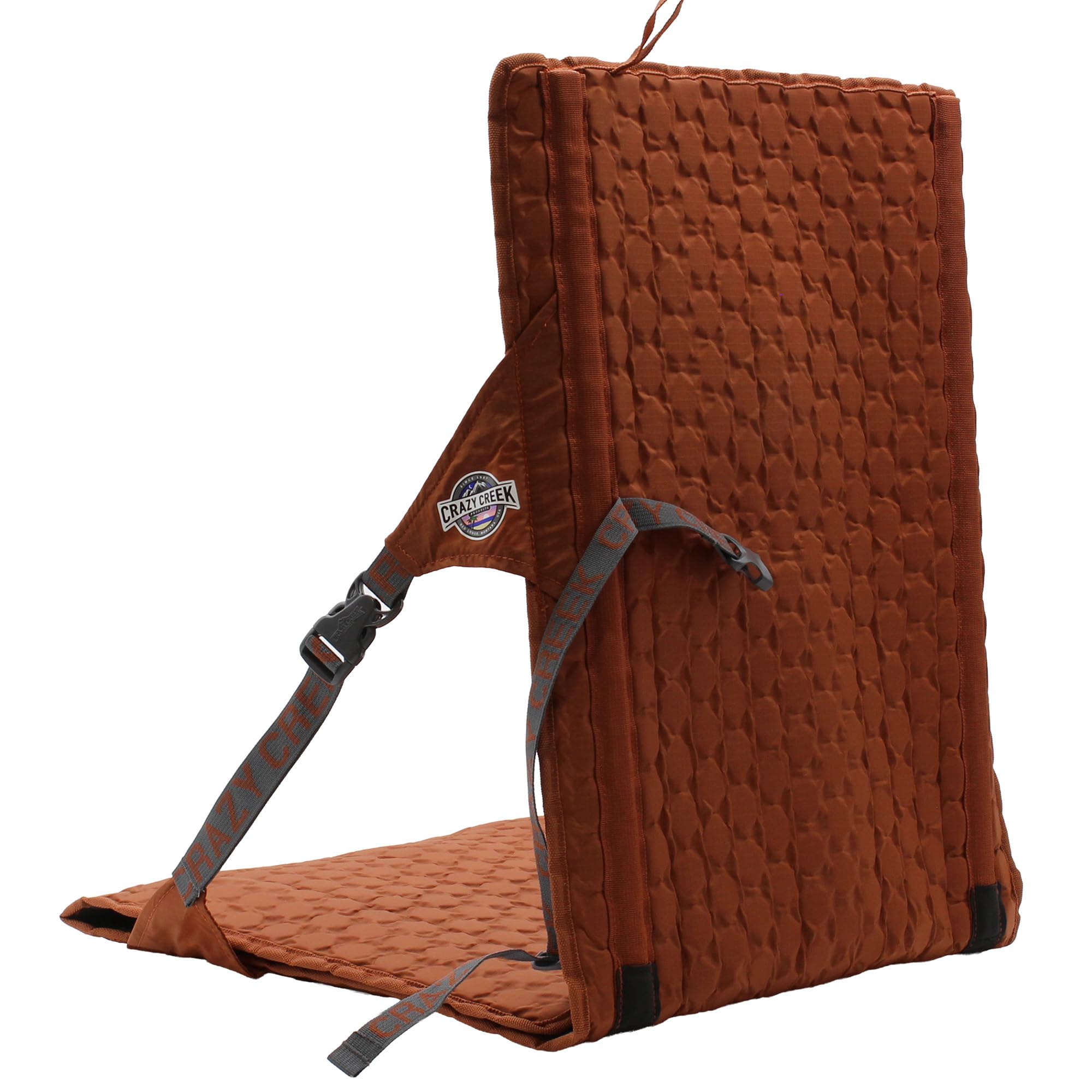 Crazy Creek HEX 2.0 PowerLounger for Day Hiking & Backpacking Trips, 250 LBS Weight Capacity, Adjustable Straps, Compact Design, Water-Resistant, Aleutian Blue/Slate