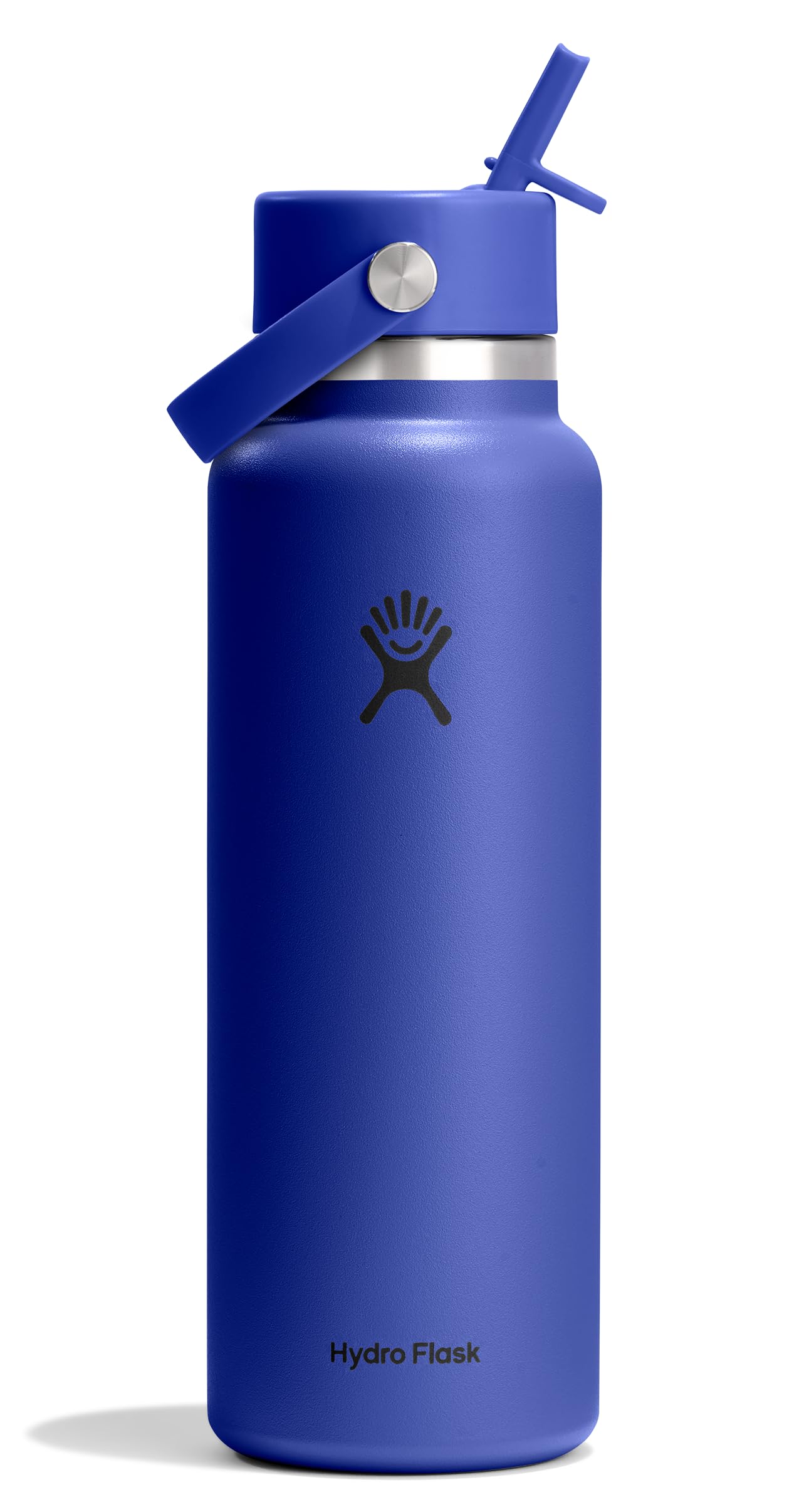 Hydro Flask Water Bottle - Insulated Stainless Steel - Wide Straw Lid, Non Spill, Leakproof in 24 Oz Forest Green Arc