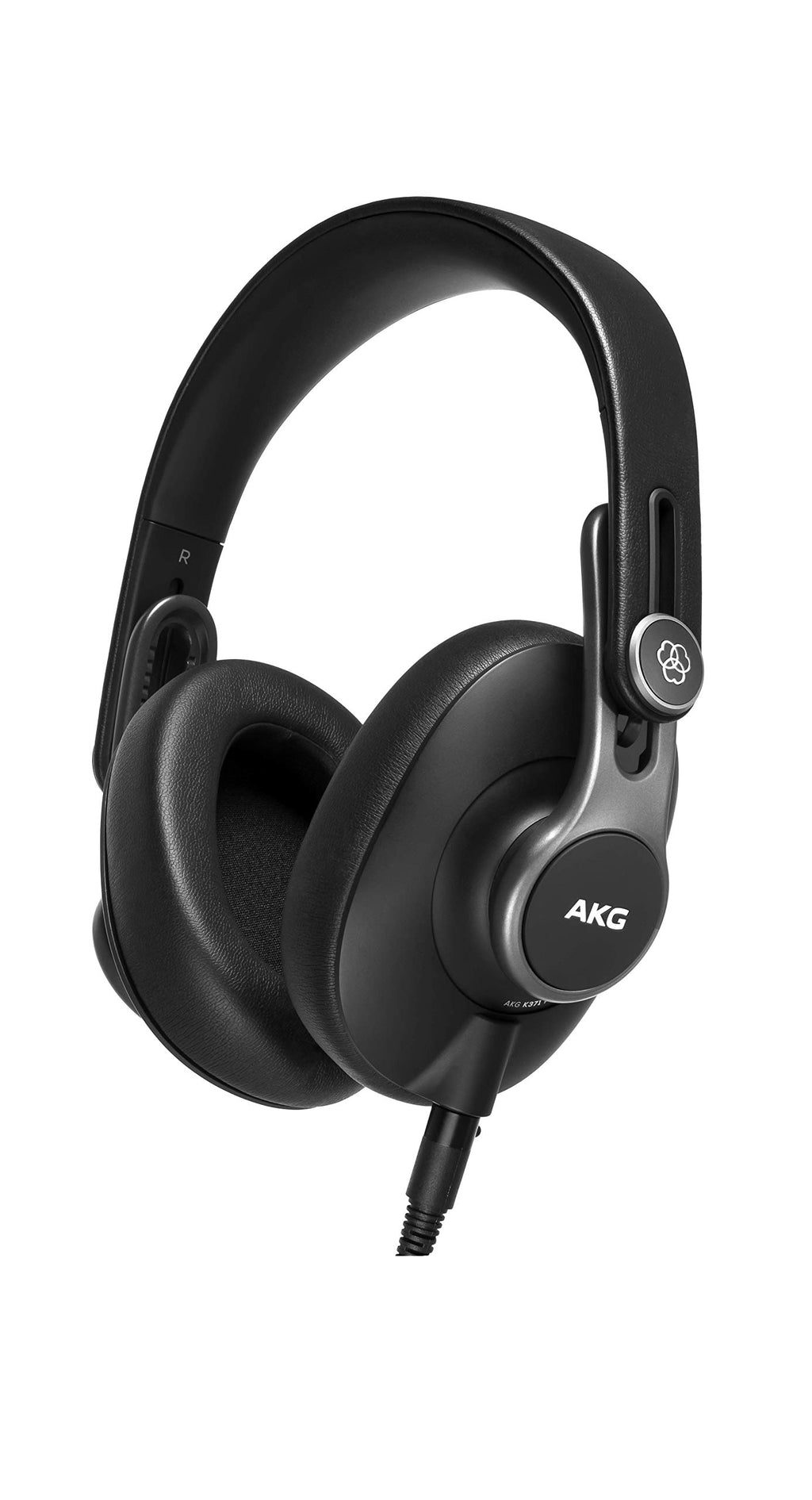 AKG Pro Audio K361 Wired, Over-Ear, Closed-Back, Light Weight, Foldable, Professional Recording Studio Headphones, Studio Monitor Mixing, Podcast, DJ Stereo Headsets, Black