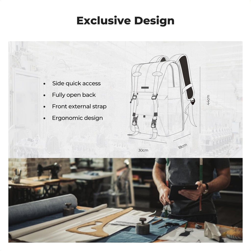 K&F CONCEPT Camera Backpack, Camera Bags for Photographers Dslr Cameras Compatible for Canon Nikon Sony DJI Mavic Drone, 20L Large Capacity Bag Cover 15.6 Inch Laptop Camera Cases with Raincover