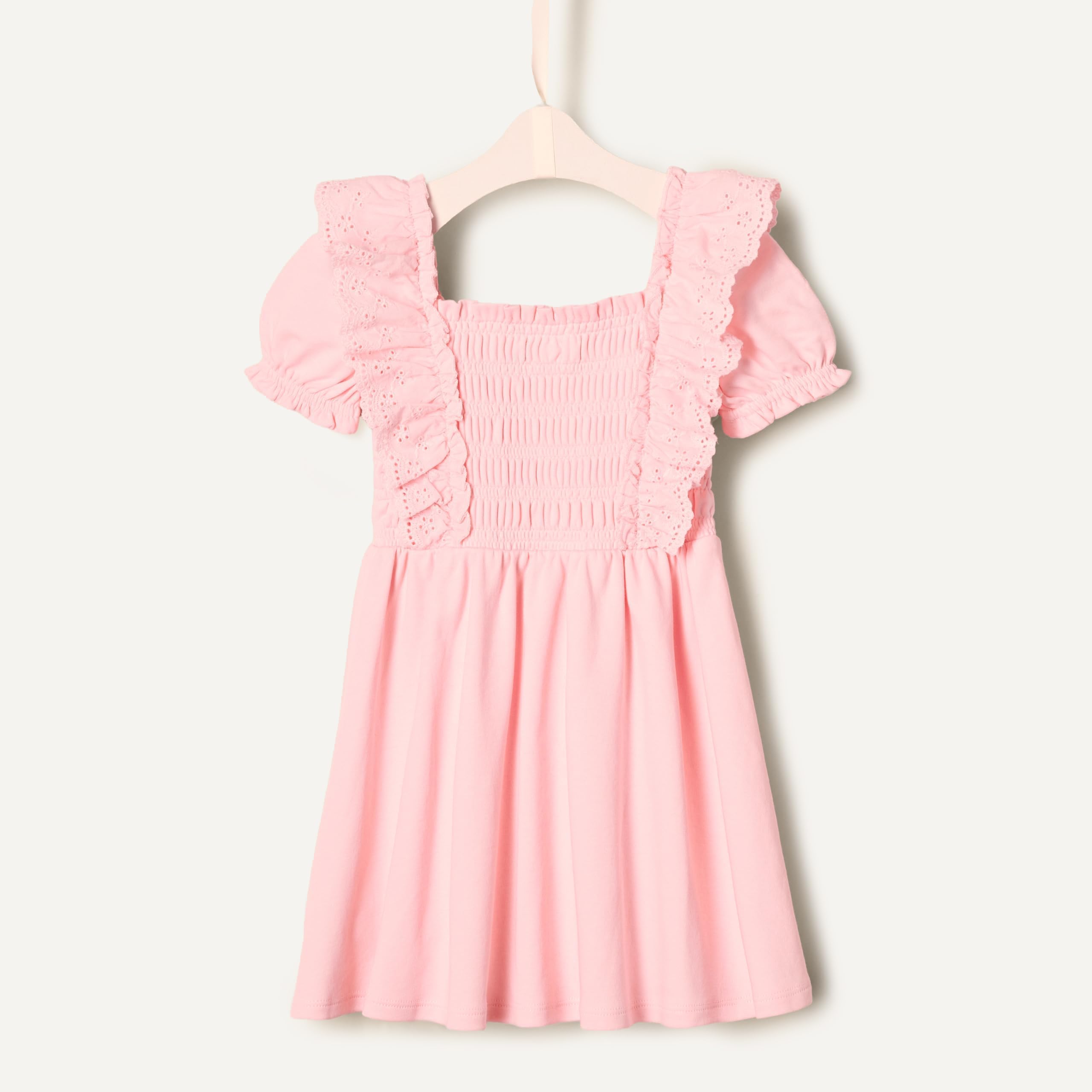 Amazon Essentials x Sofia Grainge Toddler and Baby Girls' Embroidered Knit Dress