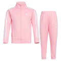 adidas Little Girl's Zip Front Classic Tricot Jacket and Joggers Set