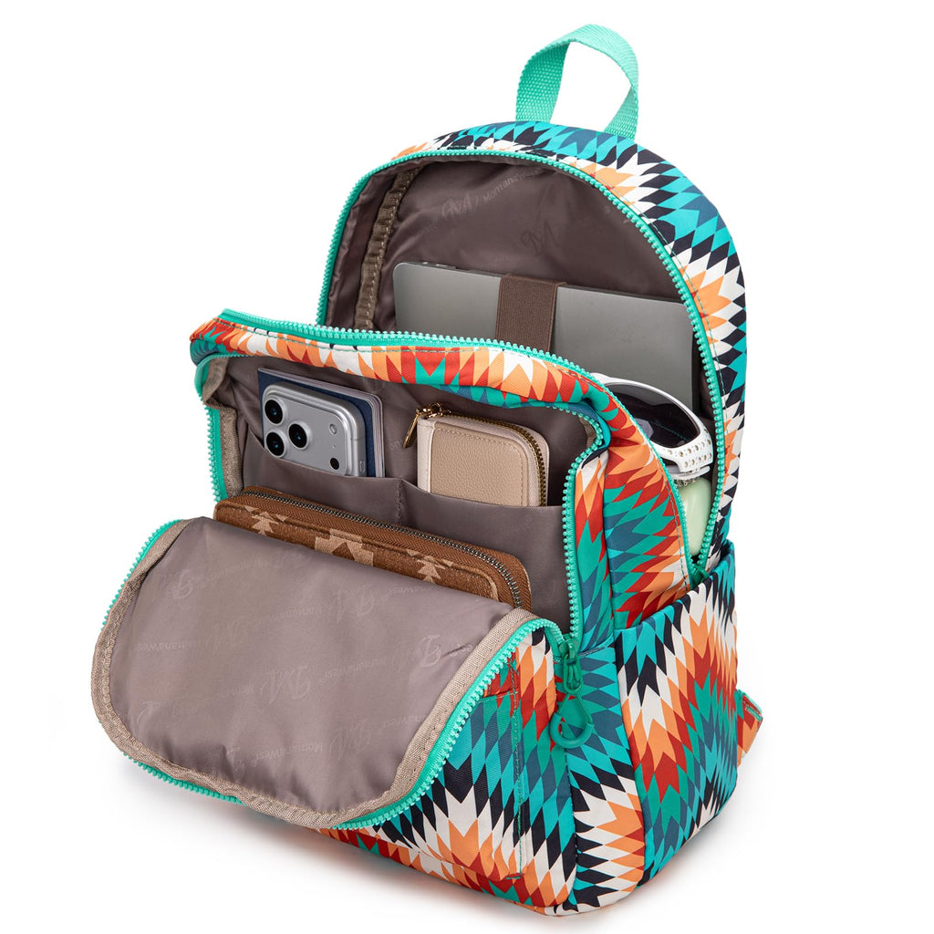 Montana West Backpack Purse for Women Western Aztec Backpack Purse Lightweight Casual Daypack for Travel