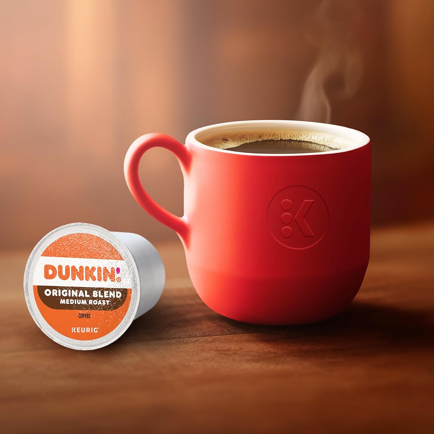 Dunkin' Donuts Single-Serve Coffee K-Cup® Pods, Original Blend, Medium Roast, Carton Of 64 Pods