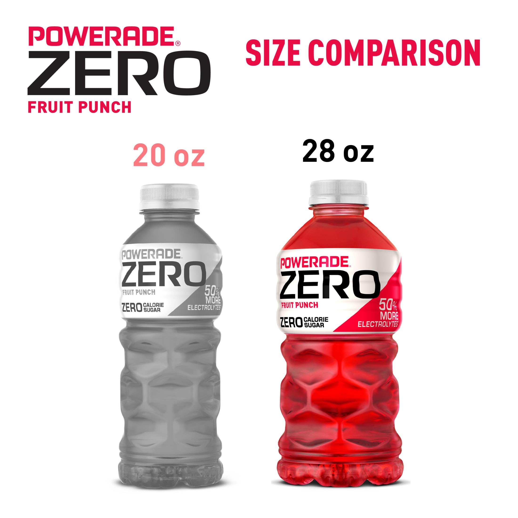 POWERADE White Cherry Zero, 28 Fl oz