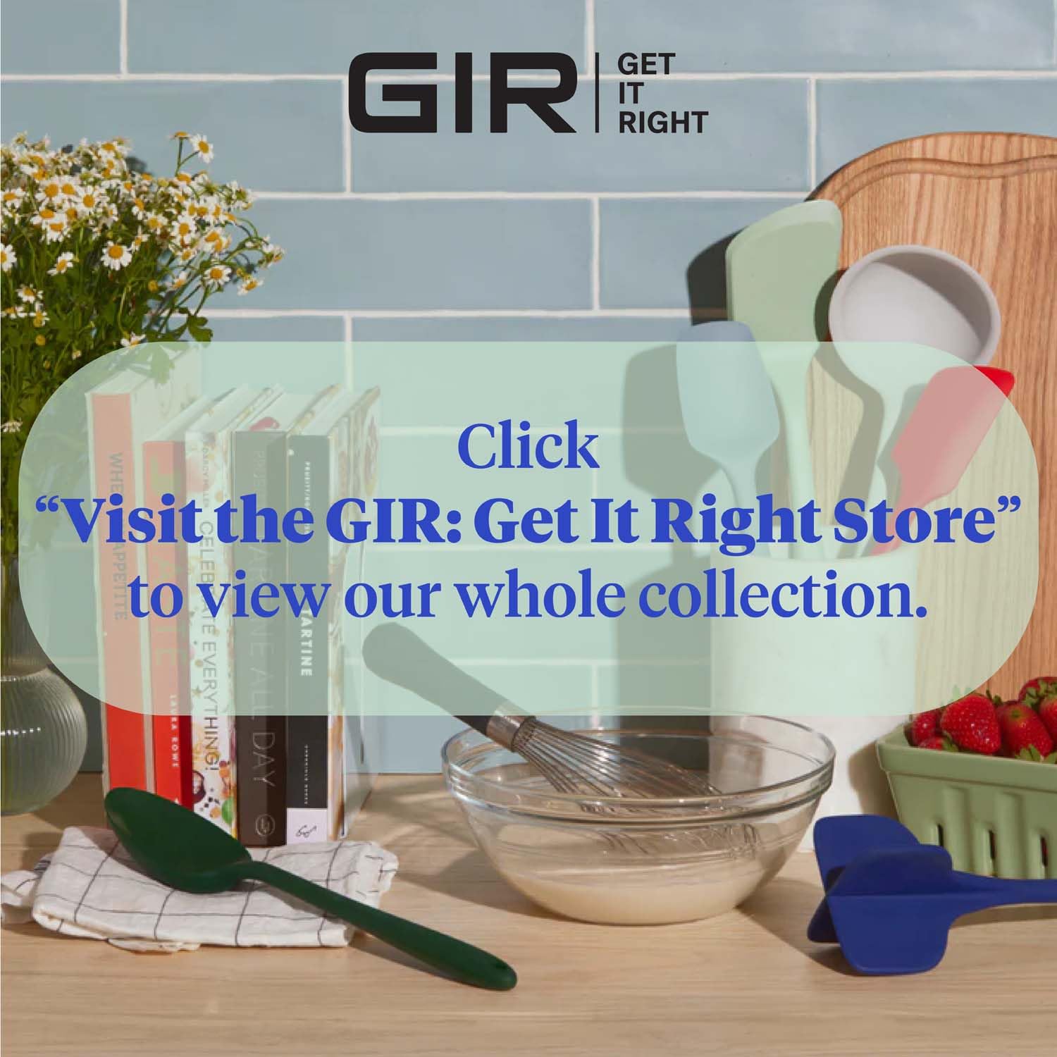 GIR: Get It Right Premium Silicone Spatula - Non-Stick Heat Resistant Kitchen Spatula - Perfect for Baking, Cooking, Scraping, and Mixing - Mini - 8 IN, Black