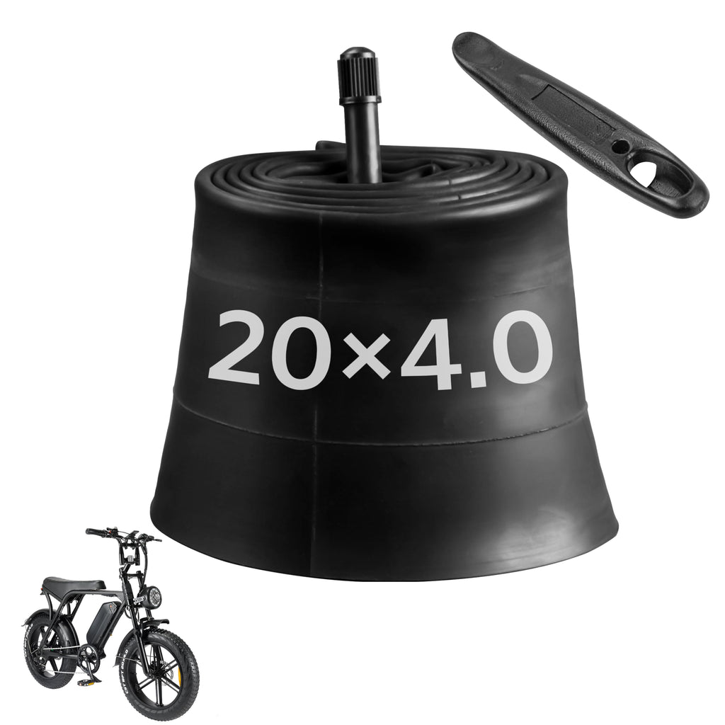 OUXI 20x4.0 Fat Tire Tube, Puncture Resistant Folding MTB Replacement Tire, 20x4.0 Fat Tyre for MTB and Ebikes, All-Terrain Directional Tread Bicycle Tires and Tubes