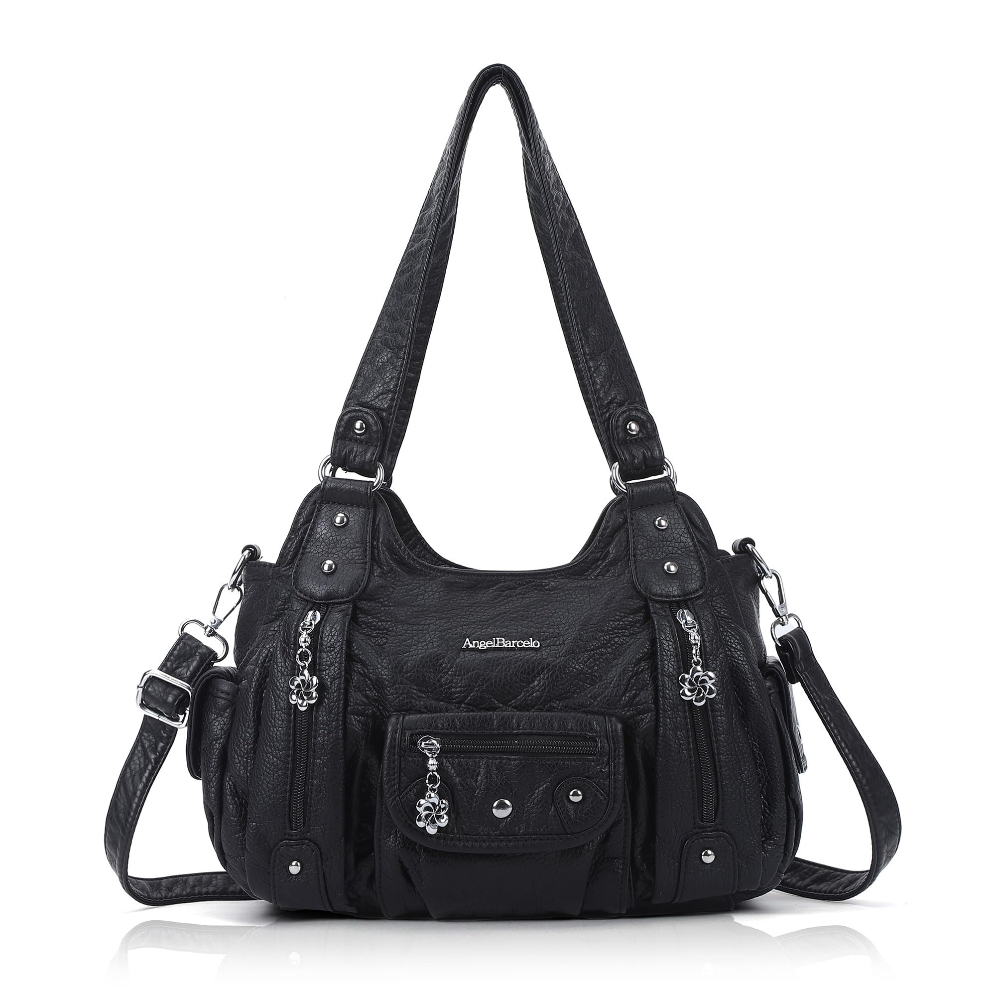 Angel Barcelo Purses for Women Soft PU Leather Shoulder Bag Crossbody Purse and Handbags