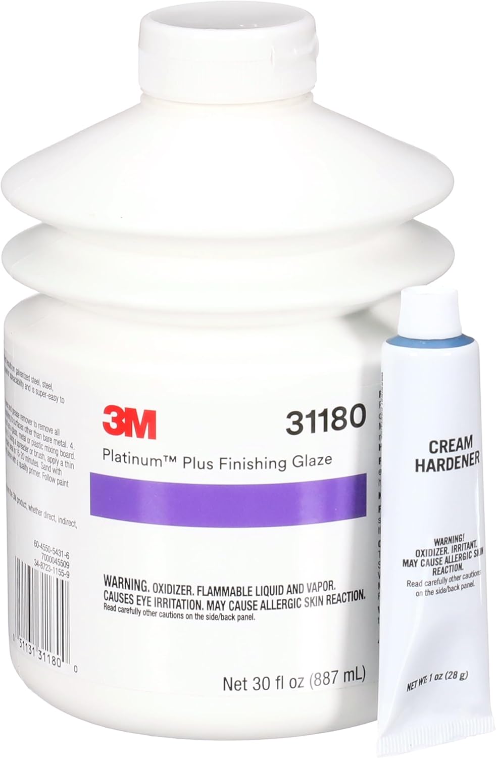 3M Platinum Plus Glaze, 31180, Two-Part Premium Selfleveling Finishing Glaze, 30 fl oz/887 mL