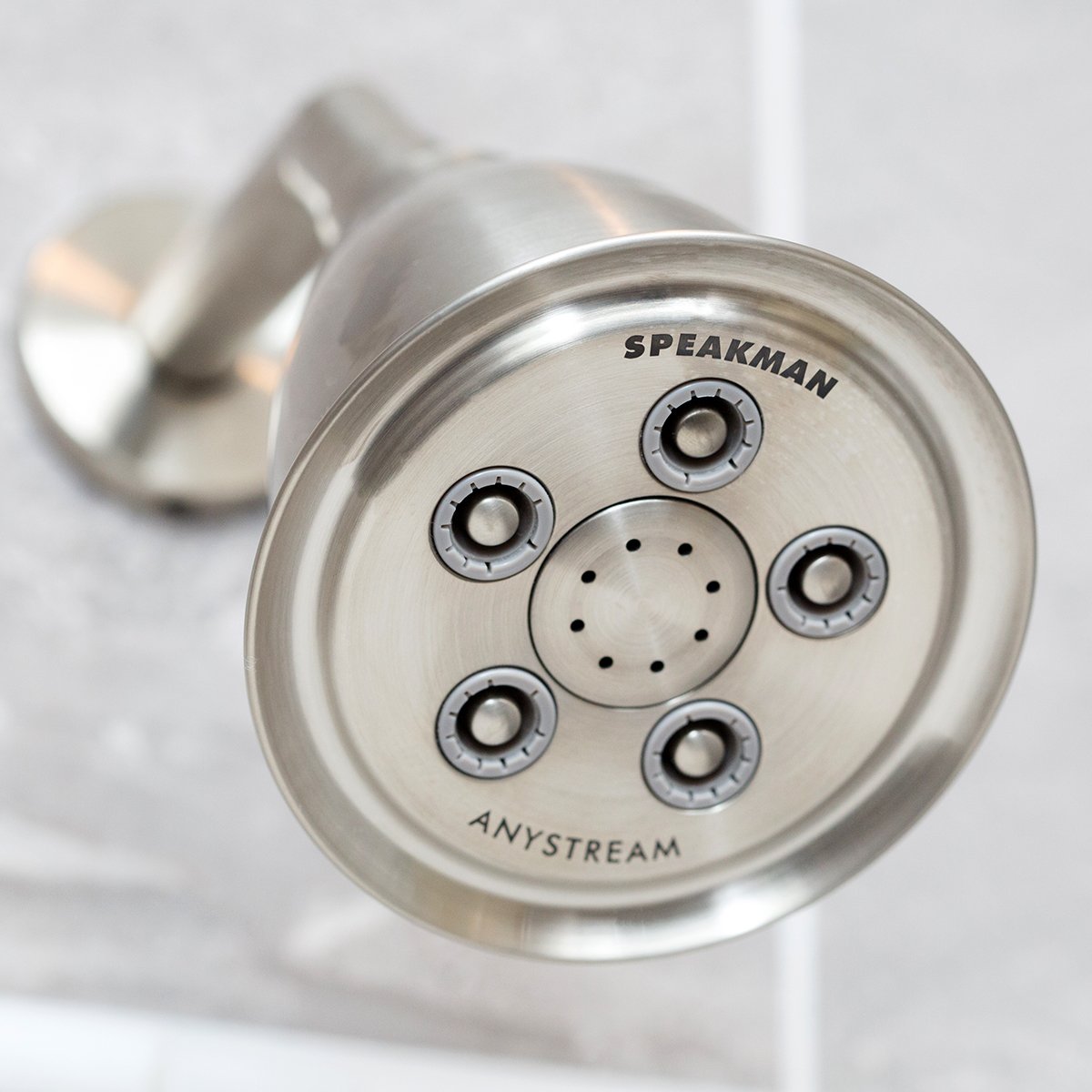 Speakman S-2005-HB-BC Hotel Anystream High Pressure 2.5 GPM Adjustable Shower Head, Brushed Chrome