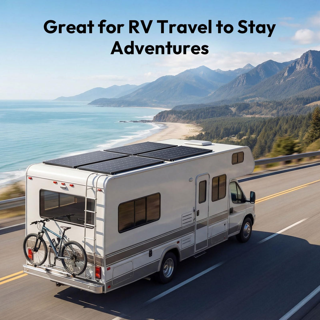 JJN 100 Watt Solar Panels, 10BB Monocrystalline 12V 100W Solar Panel, 23% High Efficiency PV Module Power Charger for RV, Home, Farm, Boat, Caravan and Off-Grid Applications