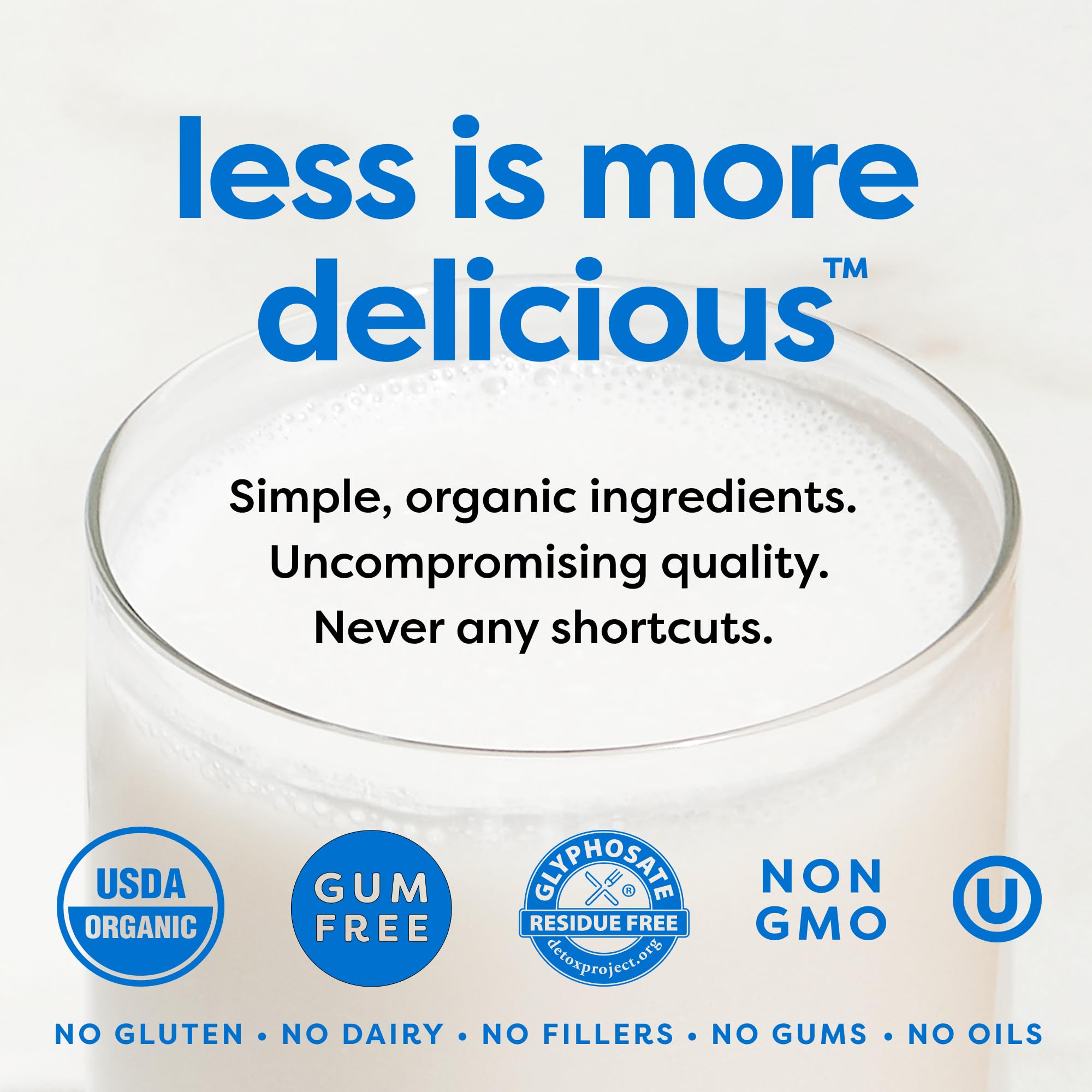 MALK Almond Milk Unsweetened (32oz, Pack of 6) - Shelf Stable Organic Almond Milk, Non GMO, Whole 30, Dairy Free, Vegan, Plant Based, No Gums or Fillers - Malk for Smoothies, Cereal, Coffee,Creamer