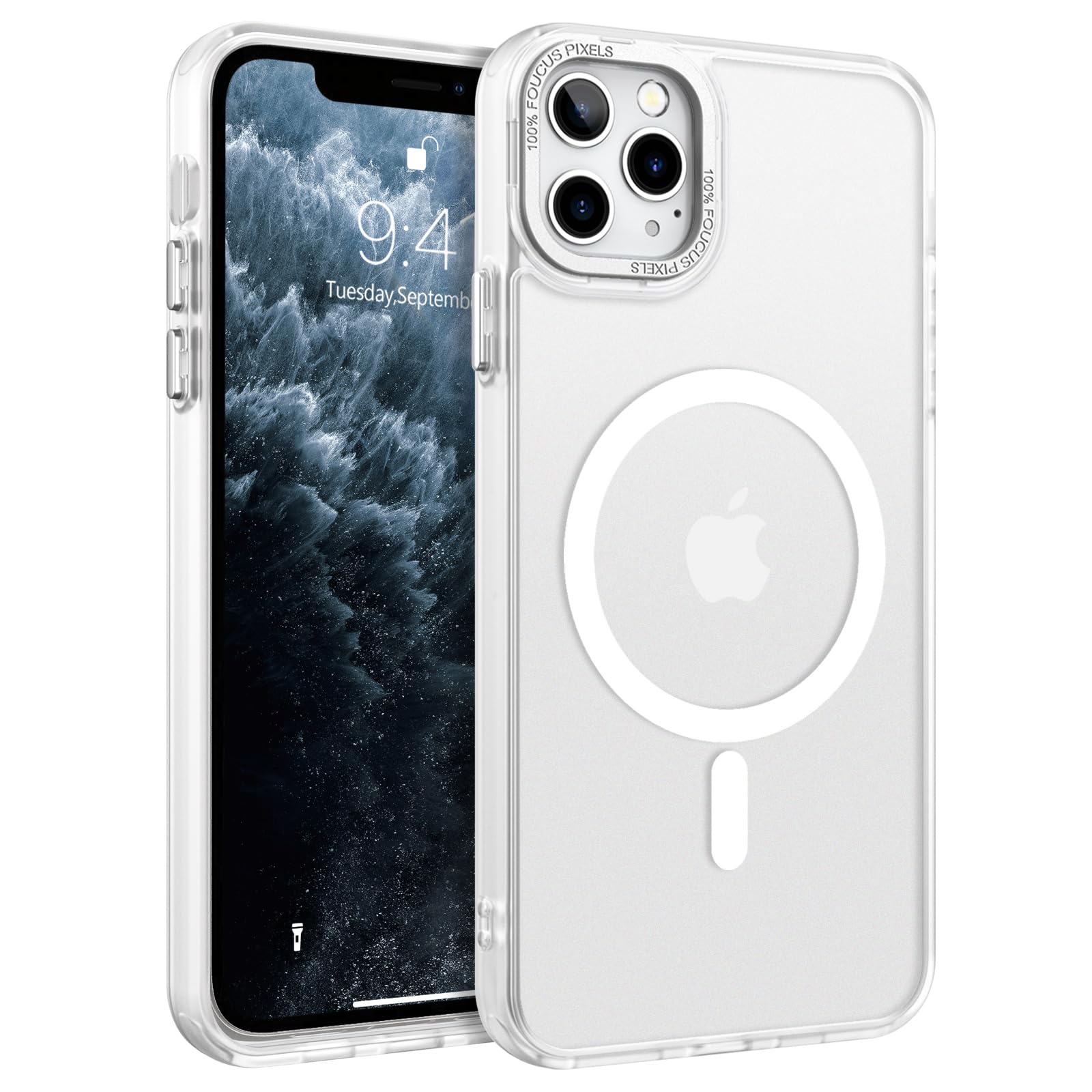 BENTOBEN for iPhone 11 Pro Case 2019 [Compatible with Magsafe] Translucent Matte Magnetic Phone Case iPhone 11 Pro 5.8" Slim Thin Shockproof Bumper Women Men Protective Cases Cover, Black