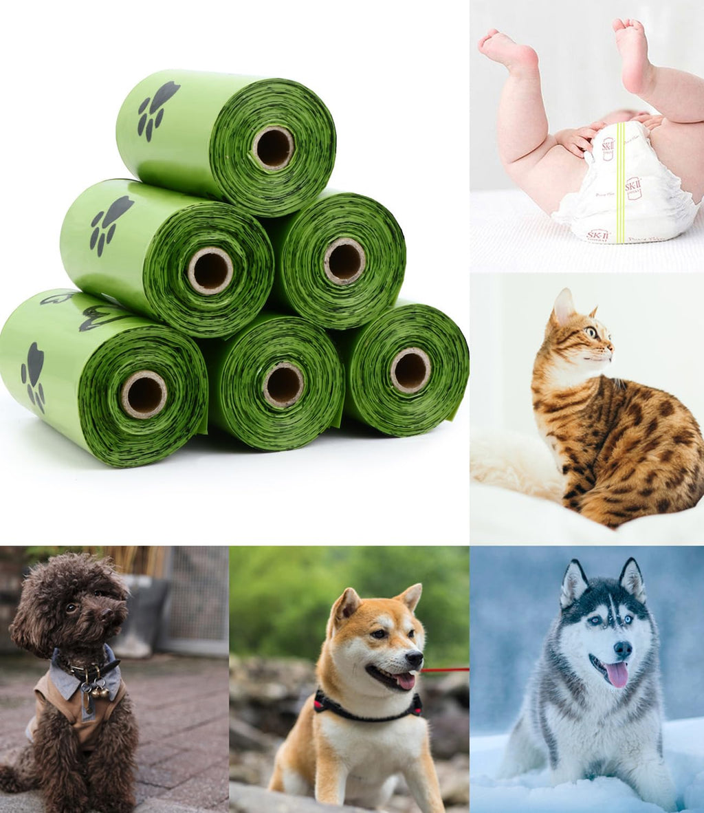 Yingdelai Dog Poop Bags 280 Counts: Extra Thick LeakProof Waste Bag with Dispenser for Doggy (Scented)