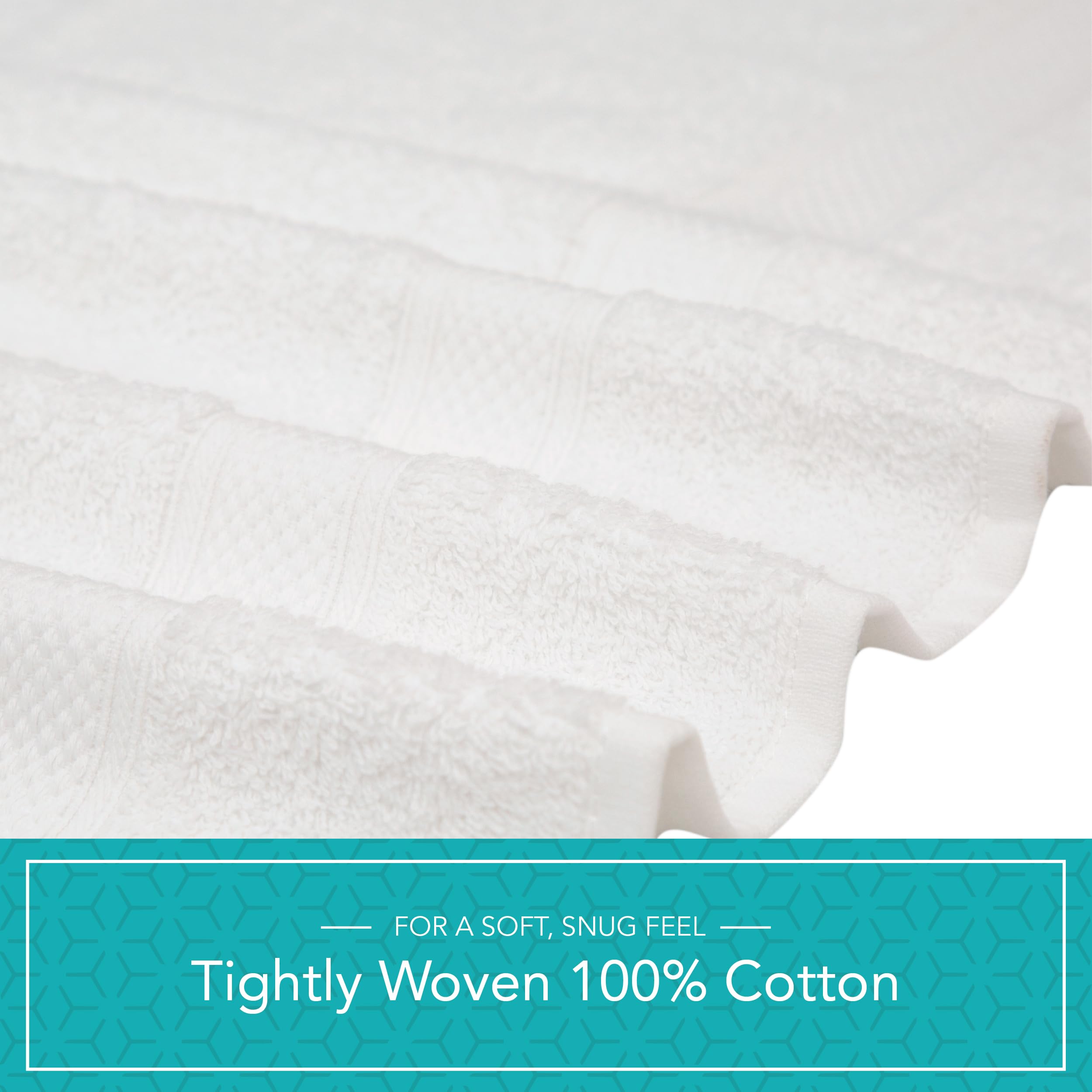 Pleasant Home Bath Towels Set of 6 (24” x 50”) 100% Cotton, 515 GSM | Lightweight, Soft & Highly Absorbent Luxury Towels for Bathroom | for Gym, Pool & Spa | 6 Pack, Gray
