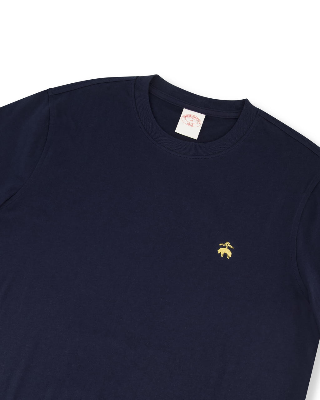 Brooks Brothers Men's Short Sleeve Cotton Crewneck Logo T-Shirt
